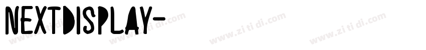NextDisplay字体转换