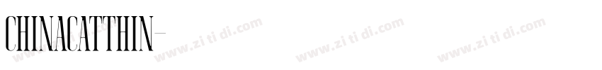 ChinacatThin字体转换