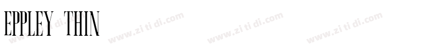 Eppley-Thin字体转换