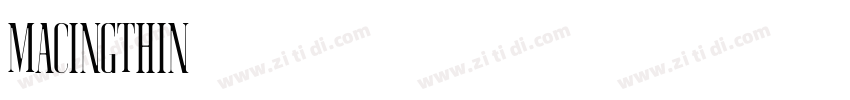 MacingThin字体转换