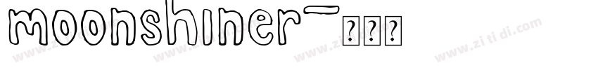 moonshiner字体转换