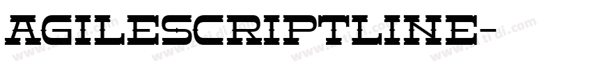 AgileScriptLine字体转换