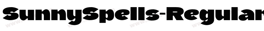 SunnySpells-Regular字体转换