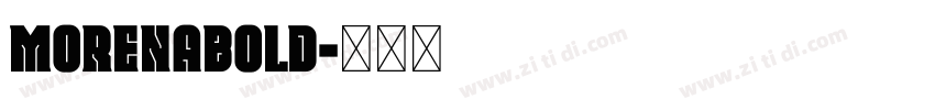MorenaBold字体转换