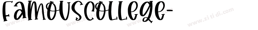 FamousCollege字体转换