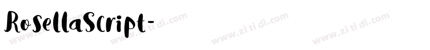 RosellaScript字体转换