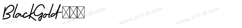BlackGold字体转换