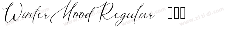 WinterMoodRegular字体转换