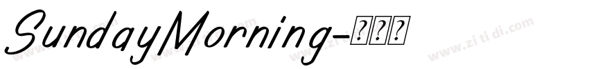 SundayMorning字体转换