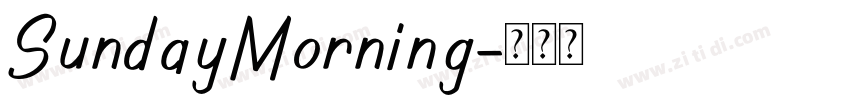SundayMorning字体转换
