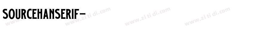 sourcehanserif字体转换