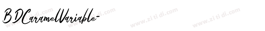 BDCaramelVariable字体转换