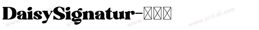 DaisySignatur字体转换