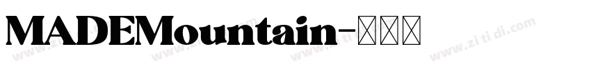 MADEMountain字体转换