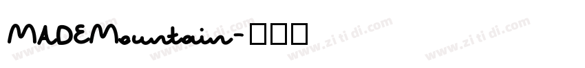 MADEMountain字体转换