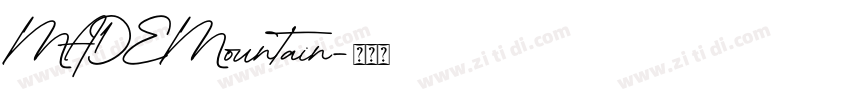 MADEMountain字体转换
