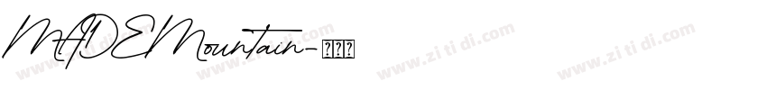 MADEMountain字体转换