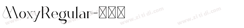 MoxyRegular字体转换