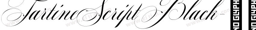TartineScriptBlack字体转换