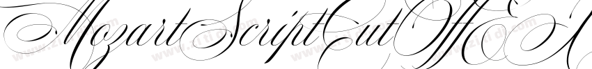 MozartScriptCutOffEX字体转换