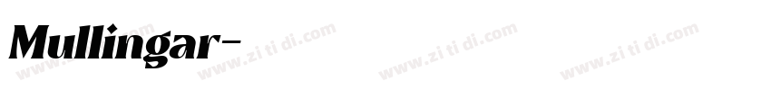 Mullingar字体转换