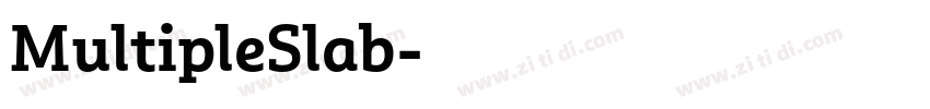 MultipleSlab字体转换 MultipleSlab字体转换