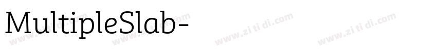 MultipleSlab字体转换 MultipleSlab字体转换