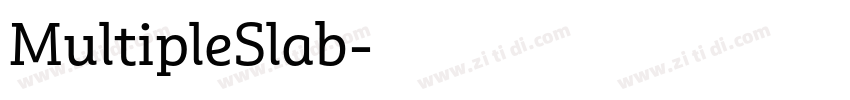 MultipleSlab字体转换 MultipleSlab字体转换