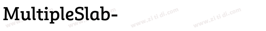 MultipleSlab字体转换 MultipleSlab字体转换