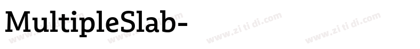 MultipleSlab字体转换 MultipleSlab字体转换