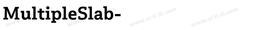 MultipleSlab字体转换 MultipleSlab字体转换