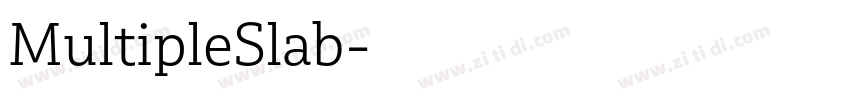 MultipleSlab字体转换 MultipleSlab字体转换
