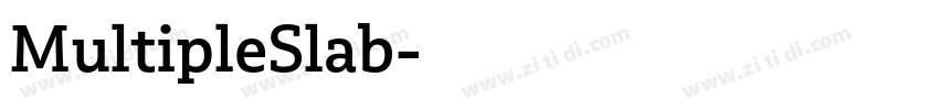 MultipleSlab字体转换 MultipleSlab字体转换