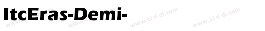 ItcEras-Demi字体转换