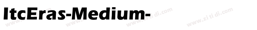ItcEras-Medium字体转换