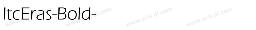 ItcEras-Bold字体转换