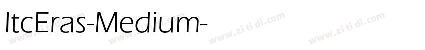 ItcEras-Medium字体转换