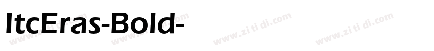 ItcEras-Bold字体转换