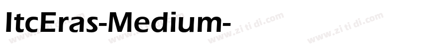 ItcEras-Medium字体转换