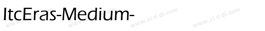 ItcEras-Medium字体转换
