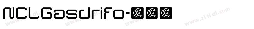 NCLGasdrifo字体转换