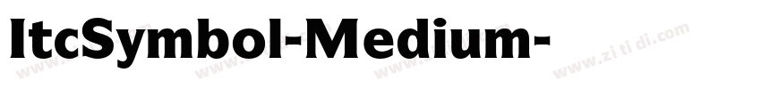 ItcSymbol-Medium字体转换