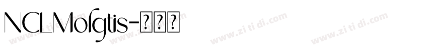 NCLMolgtis字体转换