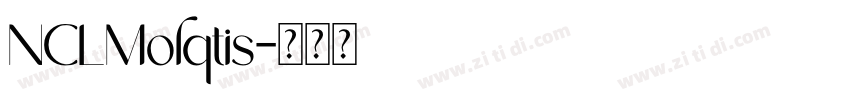 NCLMolqtis字体转换