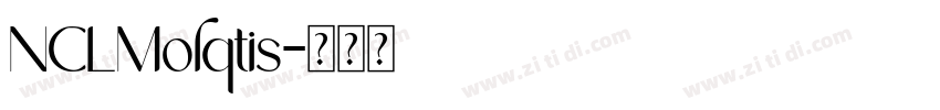NCLMolqtis字体转换