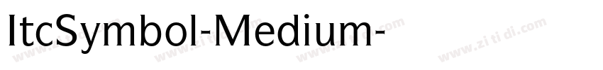 ItcSymbol-Medium字体转换