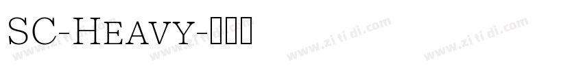 SC-Heavy字体转换