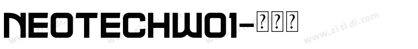 NeoTechW01字体转换