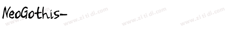 NeoGothis字体转换
