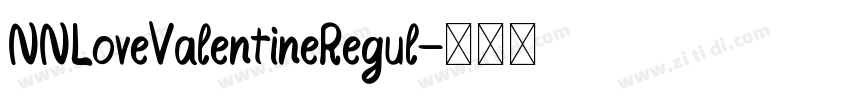NNLoveValentineRegul字体转换